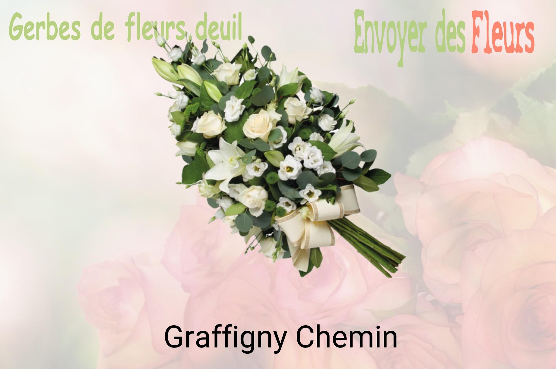 Gerbe de fleurs de deuil livrée à Graffigny-Chemin